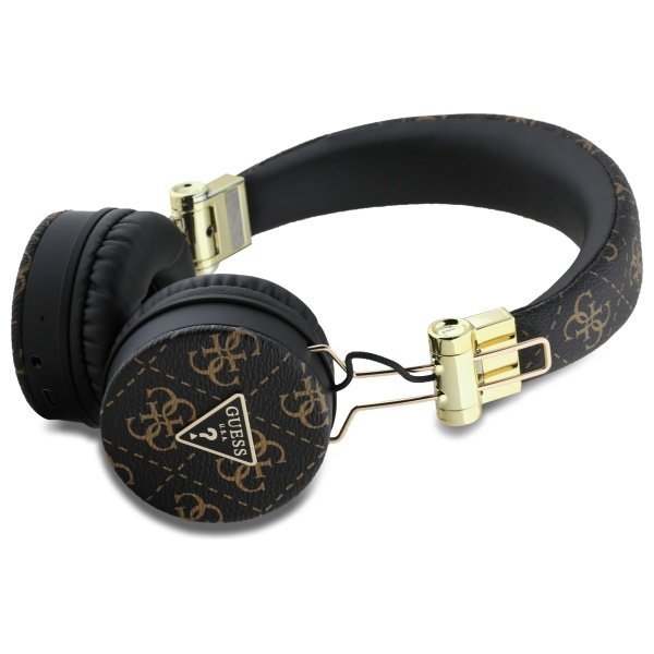 Guess słuchawki nauszne Bluetooth ENC    GUBH70E4PTMK czarny/black 4G Triangle Round Shape