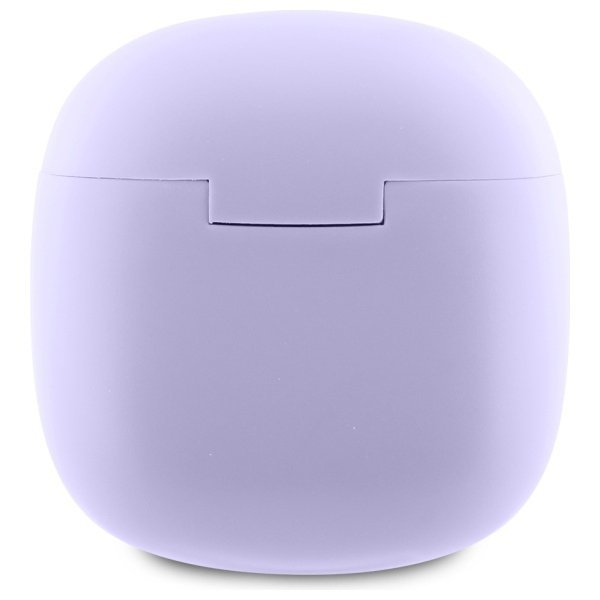 Guess słuchawki Bluetooth GUTWSJ14ESGU   TWS + stacja dokująca fioletowy/purple Printed Classic Logo