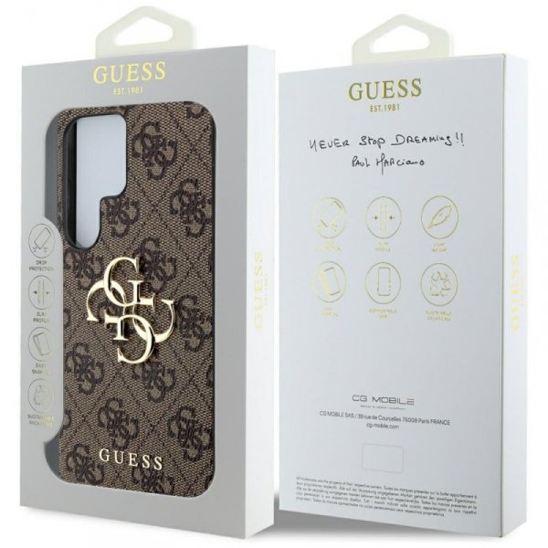 Etui Guess Big 4G Logo Classic Logo do   Samsung Galaxy S25 Ultra brązowy