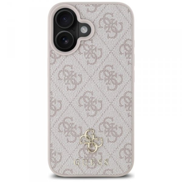 Etui Guess HC PU 4G Small 4G and Classic do iPhone 16 MagSafe różowy
