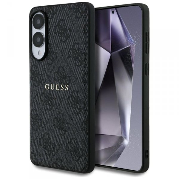 Etui Guess 4G Ring Classic Logo MagSafe  Samsung Galaxy S25 Edge czarny