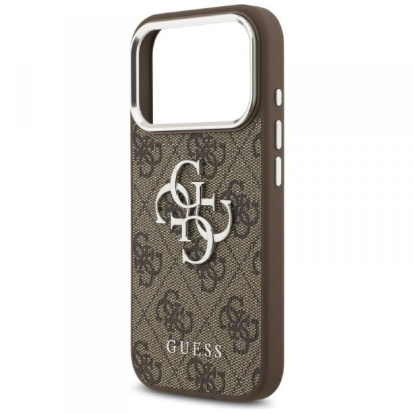 Etui Guess 4G Big 4G Classic Logo do     iPhone 17 Pro brązowy srebrny