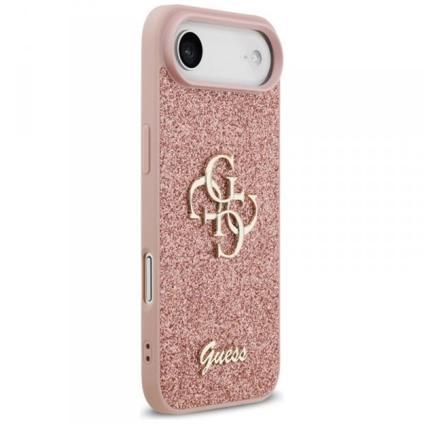 Etui Guess Fixed Glitter Big 4G do       iPhone Air różowy