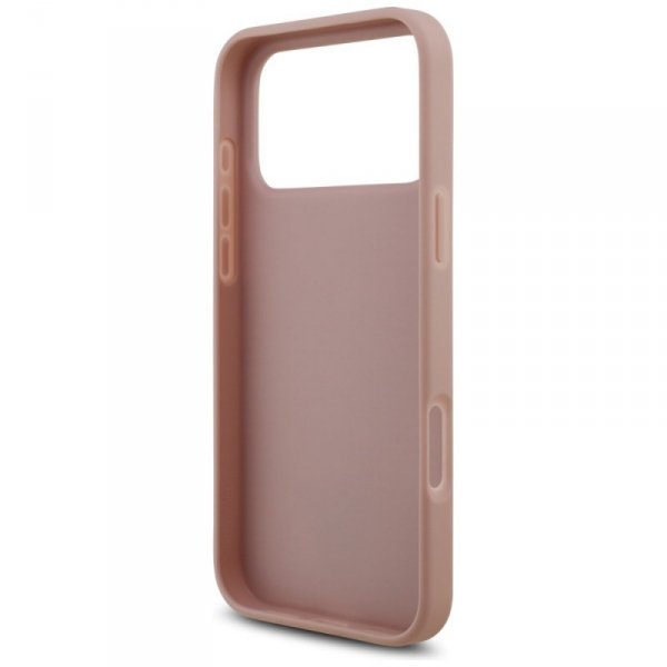 Etui Guess Rhinestone Triangle Logo do   iPhone 17 Pro Max różowy