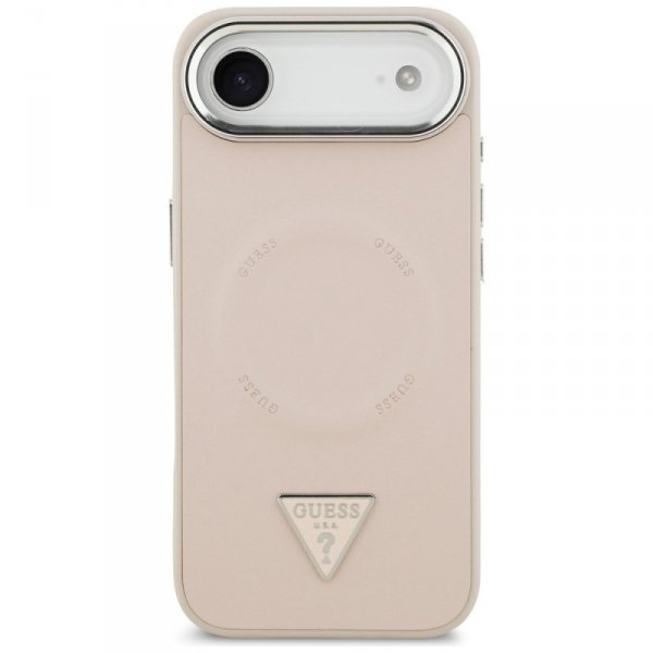 Etui Guess Triangle Logo MagSafe do      iPhone Air różowy