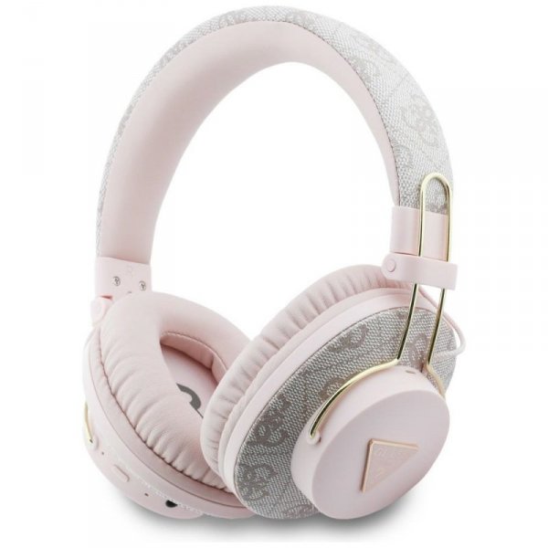 Słuchawki nauszne Guess Triangle Logo    Bluetooth ENC różowy