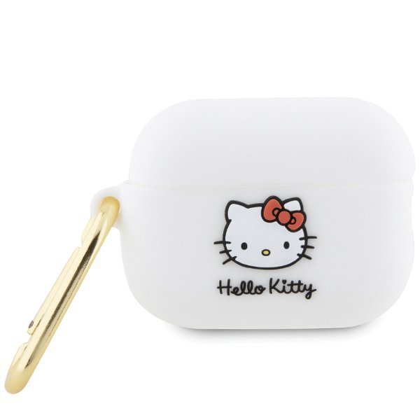 Hello Kitty HKAP23DKHSH Airpods Pro 2 (2022/2023) cover biały/white Silicone 3D Kitty Head
