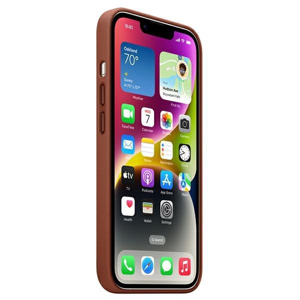 Etui Apple MPPD3ZM/A iPhone 14 Plus / 15 Plus 6.7&quot; umbra/umber Leather Case MagSafe