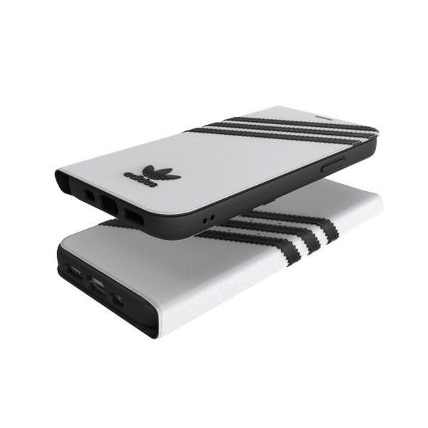 Adidas OR Booklet Case PU iPhone12/12 Pro 6,1&quot; biało czarny/white black 42248