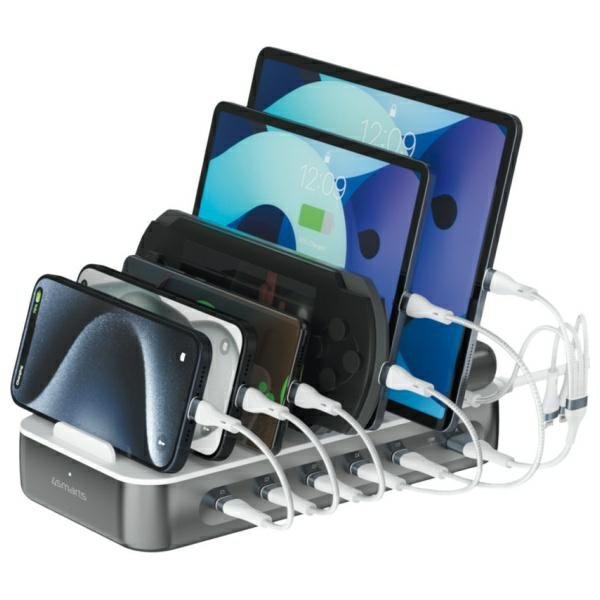 Stacja ładująca 4smarts Team 100W        z zestawem kabli kosmiczna szarość