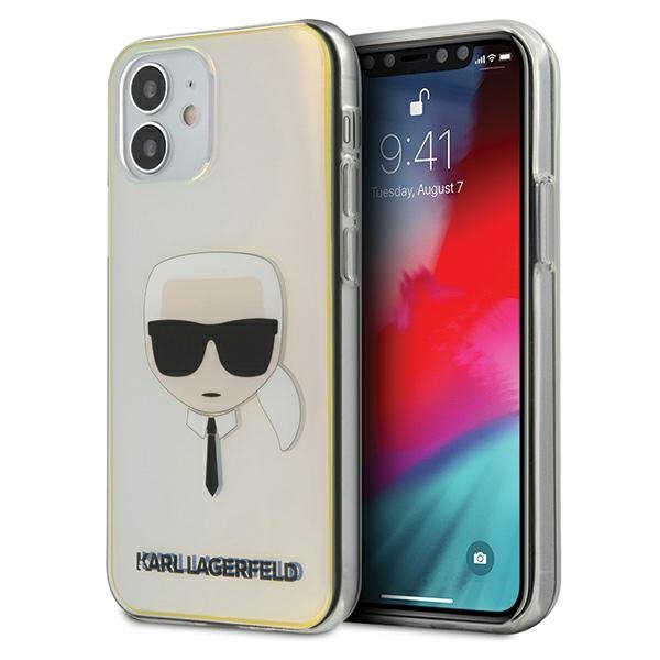 Karl Lagerfeld KLHCP12SPCKHML iPhone 12 mini 5,4&quot; multicolor hardcase Iridescent Karl`s Head