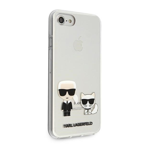 Karl Lagerfeld KLHCI8CKTR iPhone 7/8/SE 2020 / SE 2022 hardcase Transparent Karl & Choupette