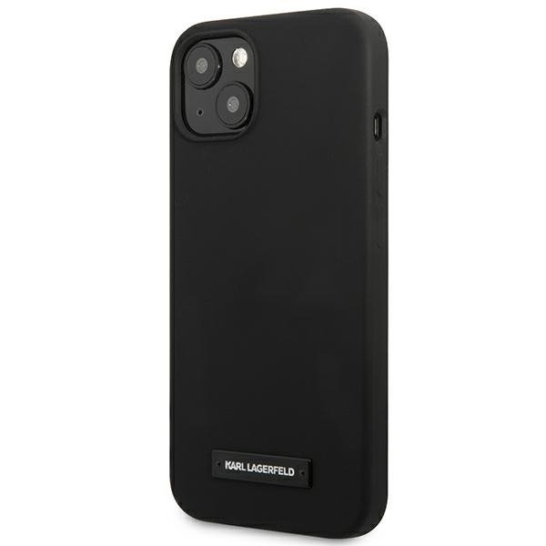 Karl Lagerfeld KLHCP13SSLMP1K iPhone 13 mini 5,4&quot; hardcase czarny/black Silicone Plaque