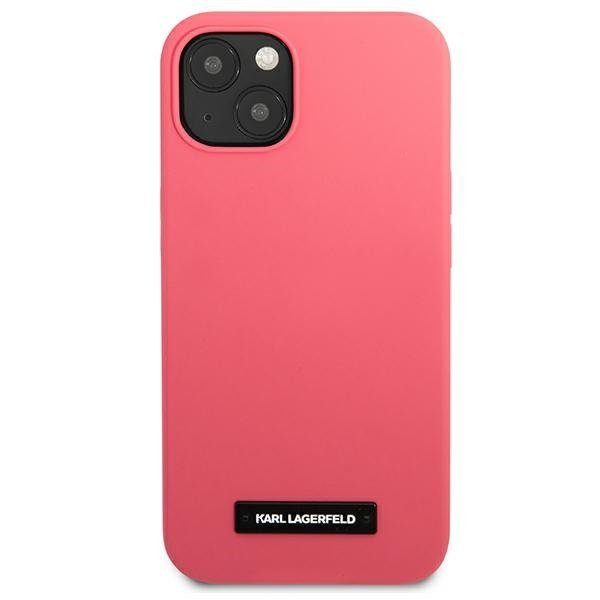 Karl Lagerfeld KLHCP13SSLMP1PI iPhone 13 mini 5,4&quot; hardcase fuksja/fuchsia Silicone Plaque