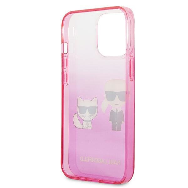 Karl Lagerfeld KLHCP13LTGKCP iPhone 13Pro / 13 6,1&quot; hardcase różowy/pink Gradient Ikonik Karl & Choupette