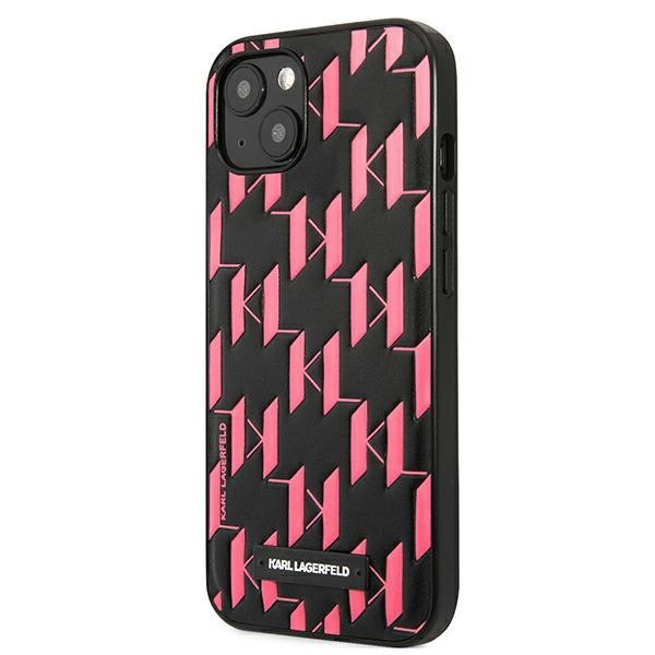 Karl Lagerfeld KLHCP13SMNMP1P iPhone 13mini 5,4&quot; hardcase różowy/pink Monogram Plaque
