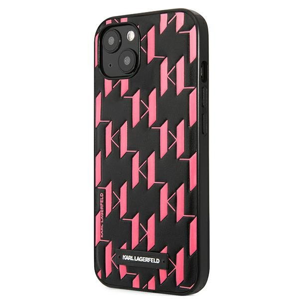 Karl Lagerfeld KLHCP13SMNMP1P iPhone 13 mini 5,4&quot; hardcase różowy/pink Monogram Plaque