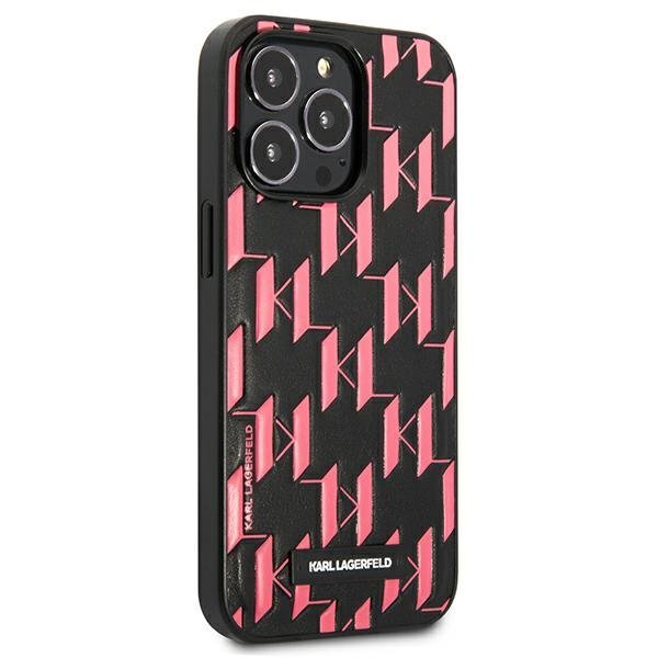 Karl Lagerfeld KLHCP13XMNMP1P iPhone 13 Pro Max 6,7&quot; hardcase różowy/pink Monogram Plaque