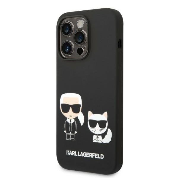 Karl Lagerfeld KLHMP14XSSKCK iPhone 14Pro Max 6,7&quot; hardcase czarny/black Liquid Silicone Karl & Choupette Magsafe