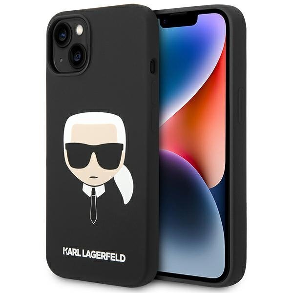 Karl Lagerfeld KLHCP14MSLKHBK iPhone 14 Plus / 15 Plus 6,7&quot; hardcase czarny/black Silicone Karl`s Head