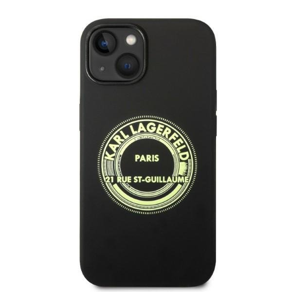 Karl Lagerfeld KLHCP14SSRSGRCK iPhone 14 / 15 / 13 6,1&quot; hardcase czarny/black Silicone RSG