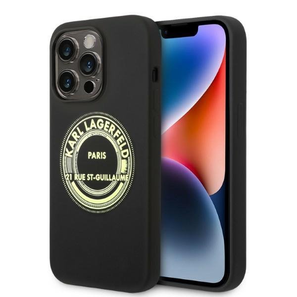 Karl Lagerfeld KLHCP14LSRSGRCK iPhone 14 Pro 6,1&quot; hardcase czarny/black Silicone RSG