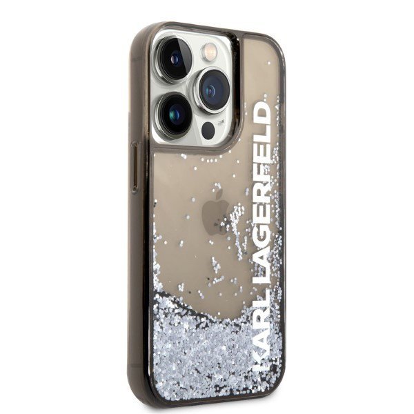 Karl Lagerfeld KLHCP14LLCKVK iPhone 14 Pro 6,1&quot; czarny/black hardcase Liquid Glitter Elong