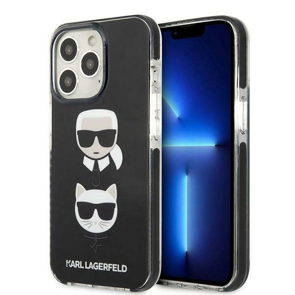Karl Lagerfeld KLHCP13LTPE2TK iPhone 13 Pro / 13 6,1&quot; hardcase czarny/black Karl&Choupette Head