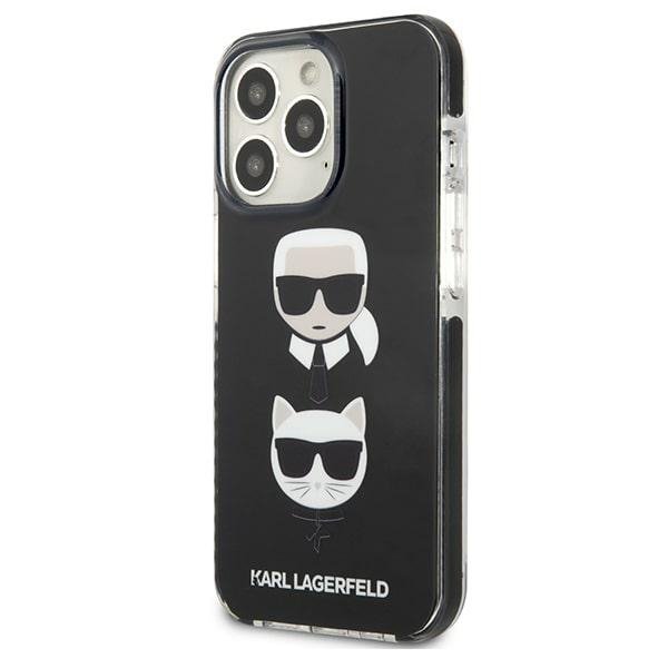 Karl Lagerfeld KLHCP13LTPE2TK iPhone 13 Pro / 13 6,1&quot; hardcase czarny/black Karl&Choupette Head