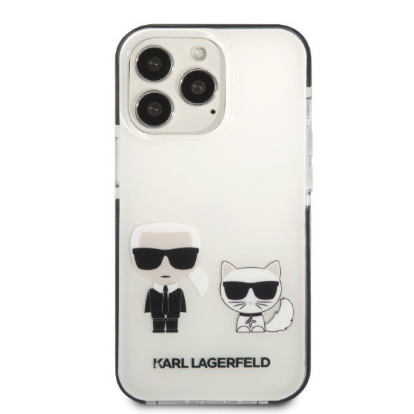 Karl Lagerfeld KLHCP13XTPEKCW iPhone 13 Pro Max 6,7&quot; hardcase biały/white Karl&Choupette