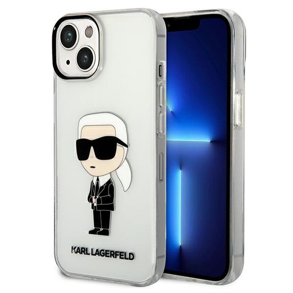 Karl Lagerfeld KLHCP14MHNIKTCT iPhone 14 Plus / 15 Plus 6,7&quot; transparent hardcase Ikonik Karl Lagerfeld