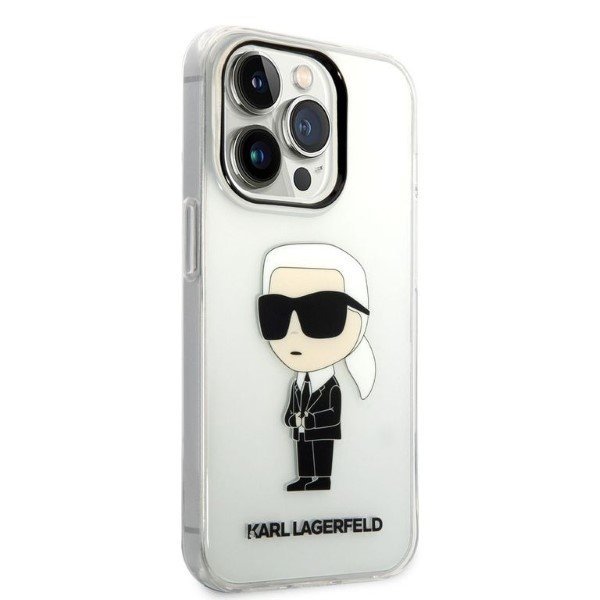 Karl Lagerfeld KLHCP14LHNIKTCT iPhone 14 Pro 6,1&quot; transparent hardcase Ikonik Karl Lagerfeld