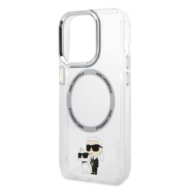 Karl Lagerfeld KLHMP14LHNKCIT iPhone 14 Pro 6,1&quot; hardcase transparent Iconic Karl&Choupette Magsafe
