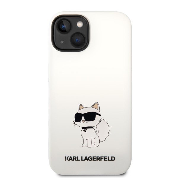 Karl Lagerfeld KLHCP14MSNCHBCH iPhone 14 Plus / 15 Plus 6,7&quot; hardcase biały/white Silicone Choupette