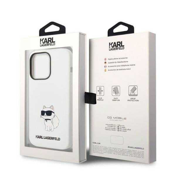 Karl Lagerfeld KLHCP14XSNCHBCH iPhone 14 Pro Max 6,7&quot; hardcase biały/white Silicone Choupette