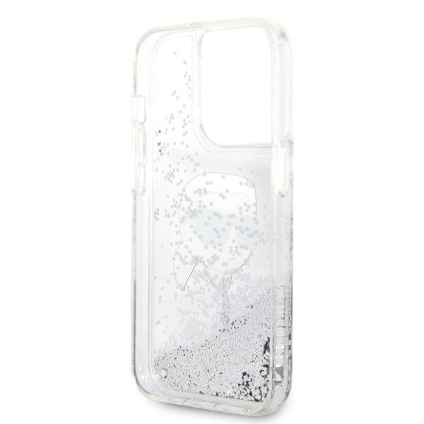 Karl Lagerfeld KLHCP14XLNKHCH iPhone 14 Pro Max 6,7&quot; srebrny/silver hardcase Glitter Karl Head