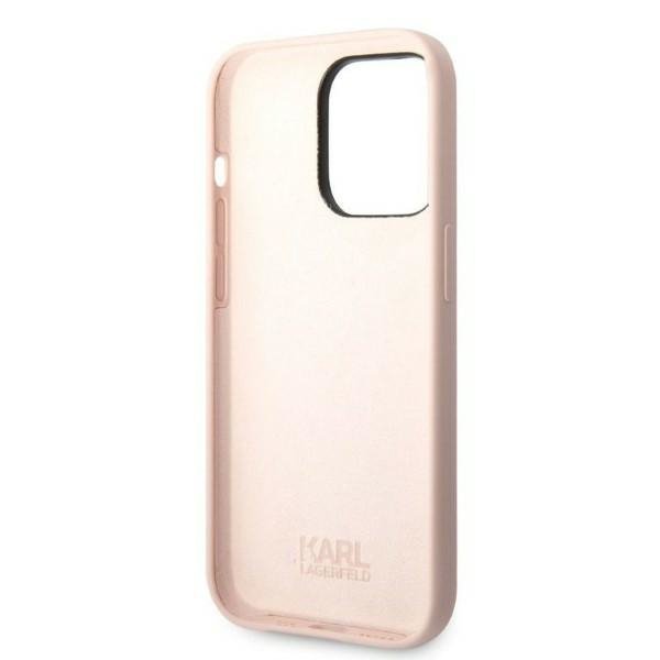 Karl Lagerfeld KLHCP14LSNIKBCP iPhone 14 Pro 6,1&quot; hardcase różowy/pink Silicone Ikonik