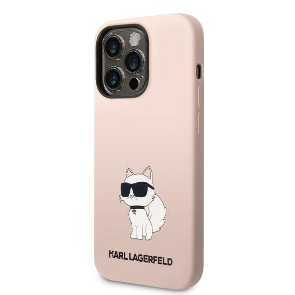 Karl Lagerfeld KLHCP14LSNCHBCP iPhone 14 Pro 6,1&quot; hardcase różowy/pink Silicone Choupette