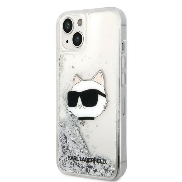 Karl Lagerfeld KLHCP14MLNCHCS iPhone 14 Plus / 15 Plus 6,7&quot; srebrny/silver hardcase Glitter Choupette Head