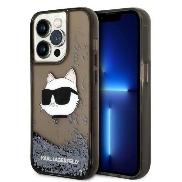 Karl Lagerfeld KLHCP14XLNCHCK iPhone 14 Pro Max 6,7&quot; czarny/black hardcase Glitter Choupette Head