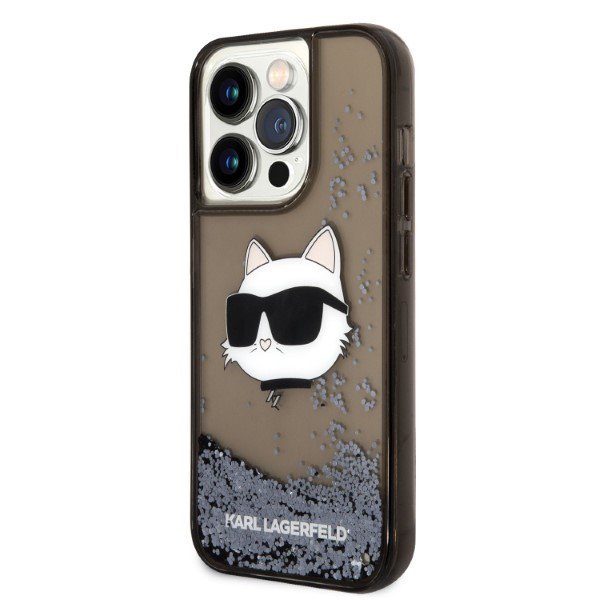 Karl Lagerfeld KLHCP14XLNCHCK iPhone 14 Pro Max 6,7&quot; czarny/black hardcase Glitter Choupette Head