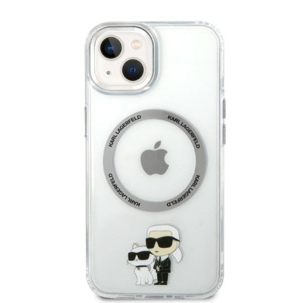 Karl Lagerfeld KLHMP14MHNKCIT iPhone 14 Plus / 15 Plus 6,7&quot; hardcase transparent Iconic Karl&Choupette Magsafe