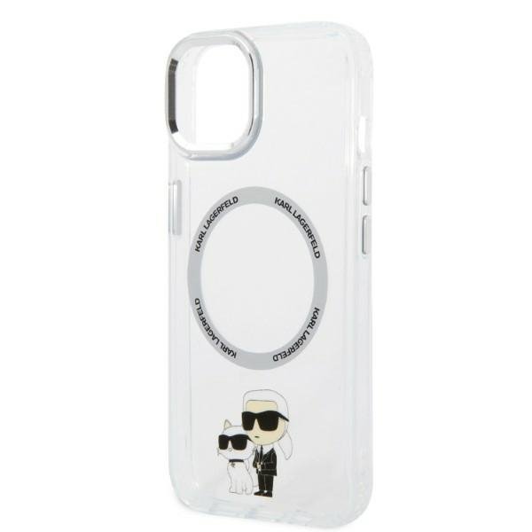 Karl Lagerfeld KLHMP14MHNKCIT iPhone 14 Plus / 15 Plus 6,7&quot; hardcase transparent Iconic Karl&Choupette Magsafe