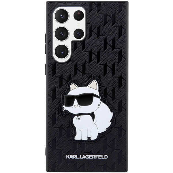 Karl Lagerfeld KLHCS23LSAKLHCPK S23 Ultra S918 hardcase czarny/black Saffiano Monogram Choupette