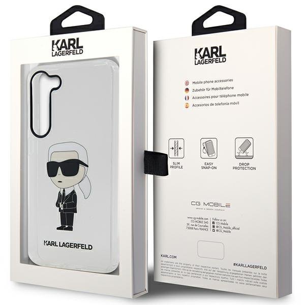 Karl Lagerfeld KLHCS23SHNIKTCT S23 S911 transparent hardcase Ikonik Karl Lagerfeld