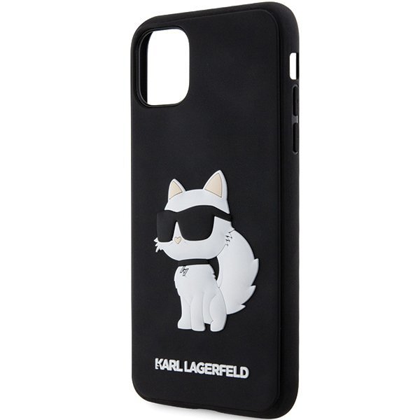 Karl Lagerfeld KLHCN613DRKHNK iPhone 11 / Xr 6.1&quot; czarny/black hardcase Rubber Choupette 3D