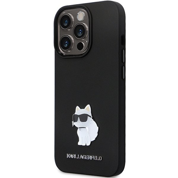 Karl Lagerfeld KLHCP13XSMHCNPK iPhone 13 Pro Max 6.7&quot; czarny/black hardcase Silicone C Metal Pin