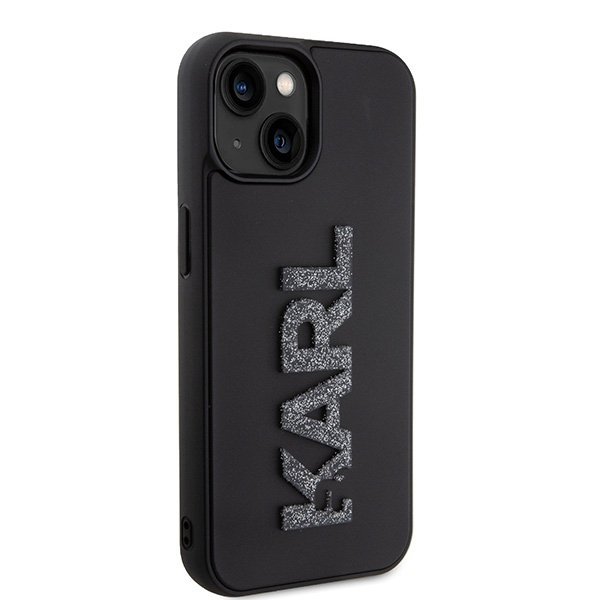 Karl Lagerfeld KLHCP15M3DMBKCK iPhone 15 Plus / 14 Plus 6.7&quot; czarny/black hardcase 3D Rubber Glitter Logo