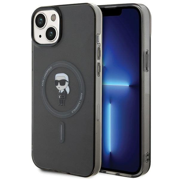 Karl Lagerfeld KLHMP15MHFCKNOK iPhone 15 Plus / 14 Plus 6.7&quot; czarny/black hardcase IML Ikonik MagSafe