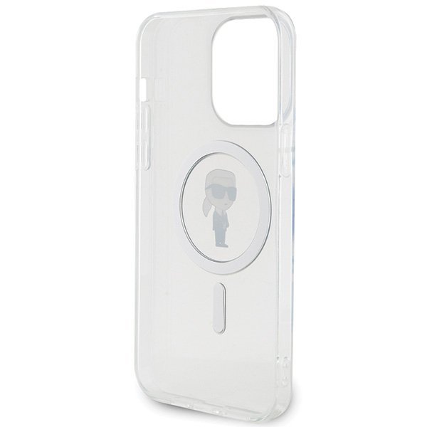 Karl Lagerfeld KLHMP15XHFCKNOT iPhone 15 Pro Max 6.7&quot; transparent hardcase IML Ikonik MagSafe